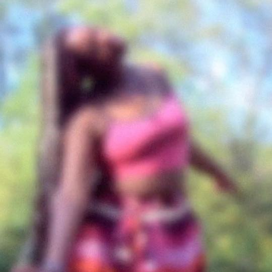video artwork, blurred image of a woman